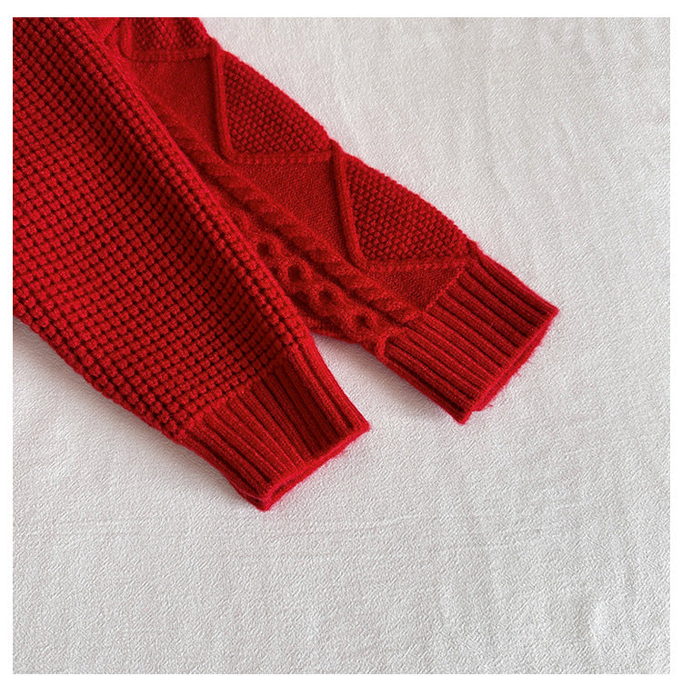 Kids' Chinese New Year Knitted Cardigan