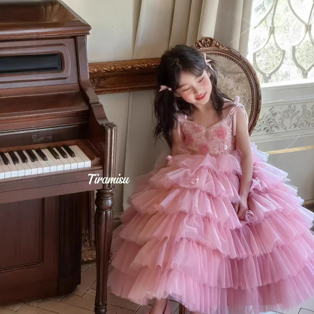 Tiramisu Girls' Rose Petal Dream Gown (100-150/3y-12y)