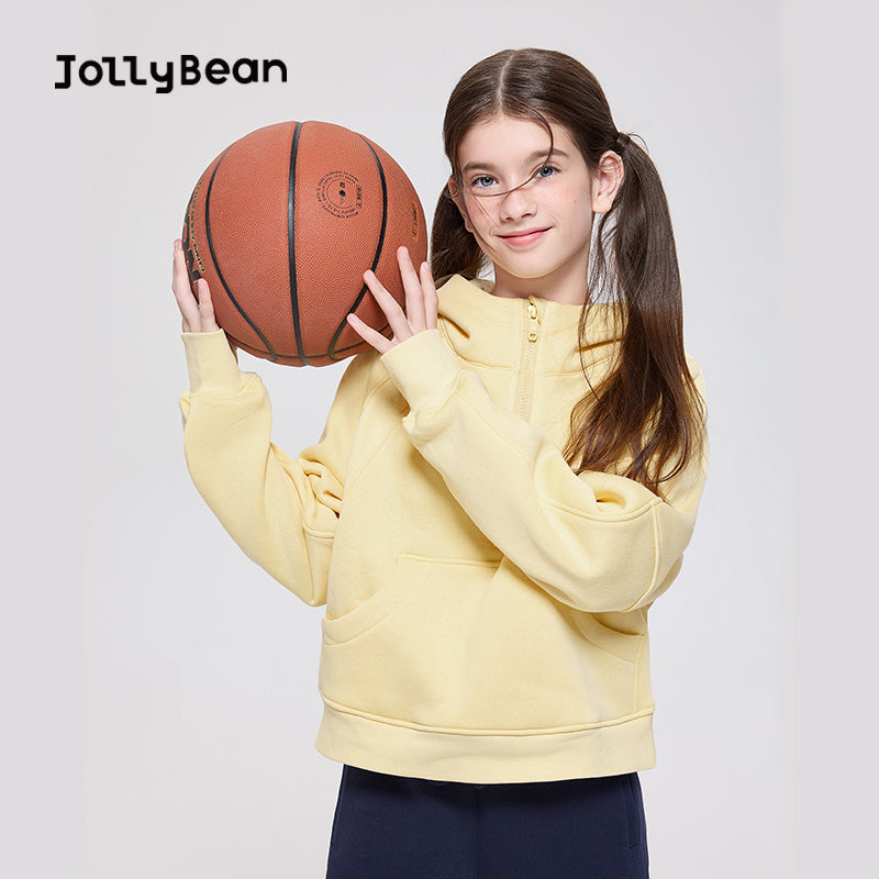 Jollybean CozyFlex Kids' Half-Zip Fleece Sweatshirt (120-170/5y-Adult)