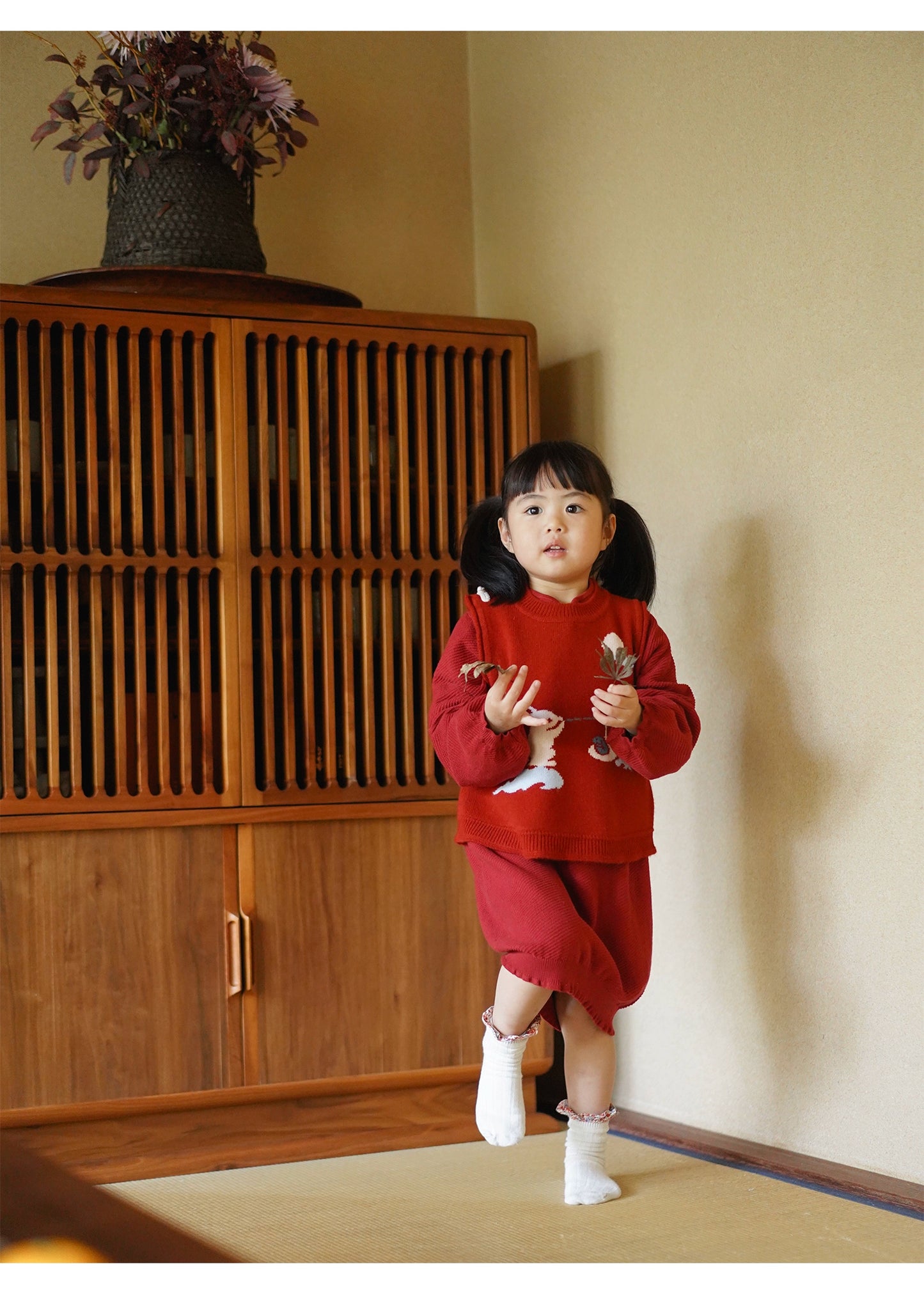 MaNa Chinese New Year Toddler Knitted Wool Vest