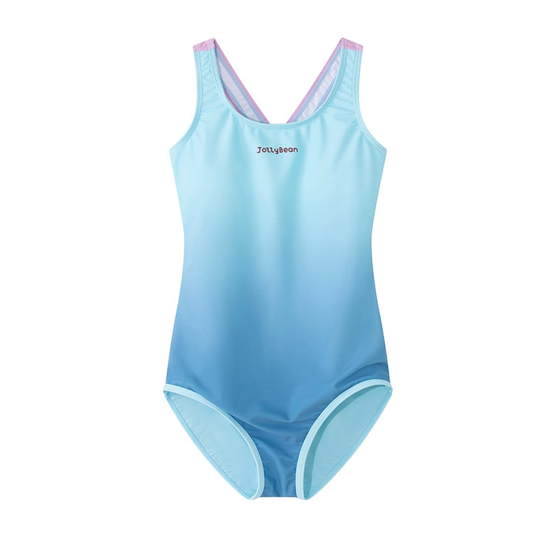 JollyBean Girls' Gradient One-Piece Swimsuit (120-170/ 5y-Adult)