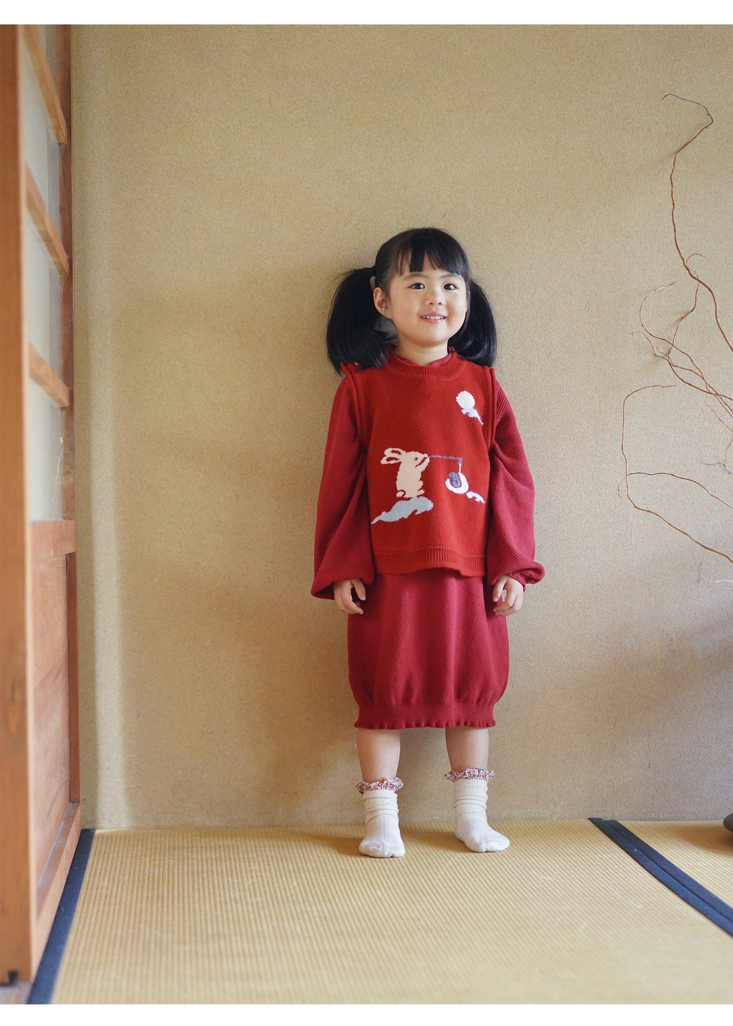 MaNa Chinese New Year Toddler Knitted Wool Vest