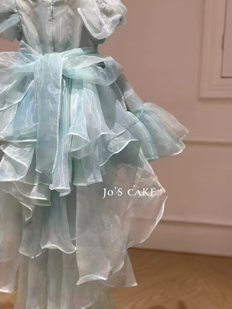 Tiramisu Girls' Aqua Garden Fairy Gown (100-150/3y-12y)