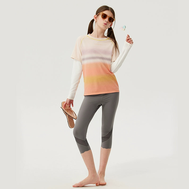 Jollybean Girls BreezeFlex Mesh Capri Leggings (120-170/ 5y-Adult)
