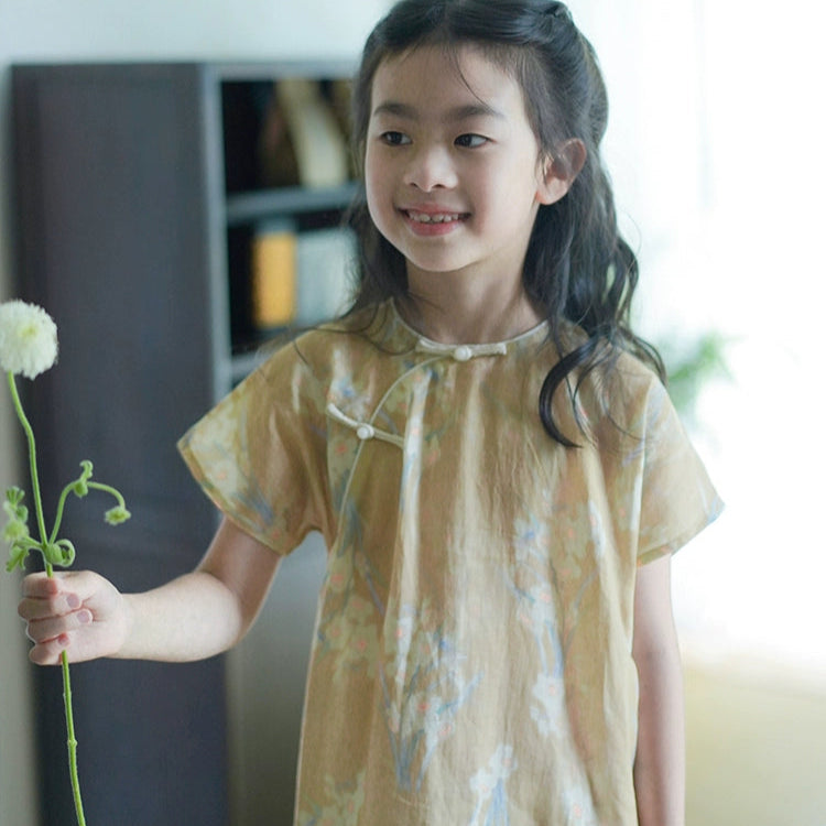 Mana Girls' Traditional Summer Qipao Dress