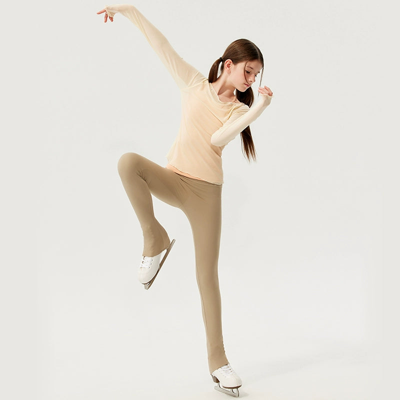 Jollybean Girls ShimmerFlex Ice Skating Tights (120-160/5y-12+)