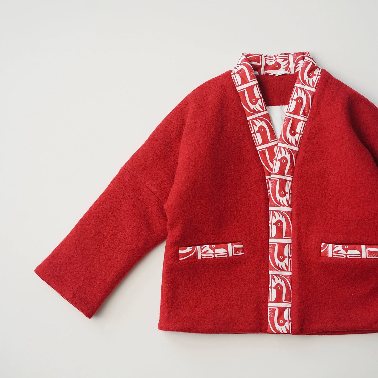 MaNa 100% Wool Chinese New Year Kids Red Jacket