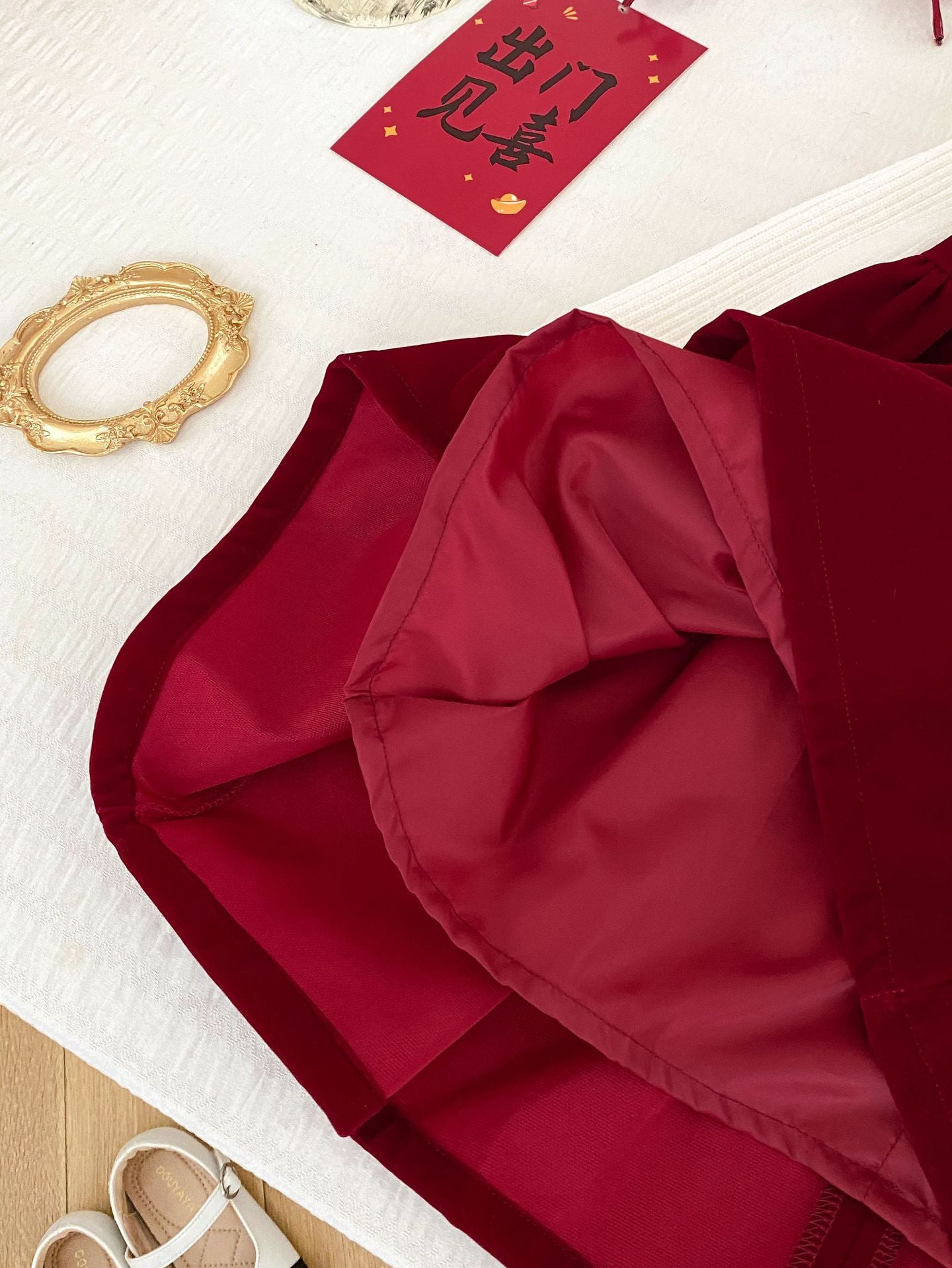 Ensemble de robe de célébration de la danse du lion du Nouvel An lunaire pour filles