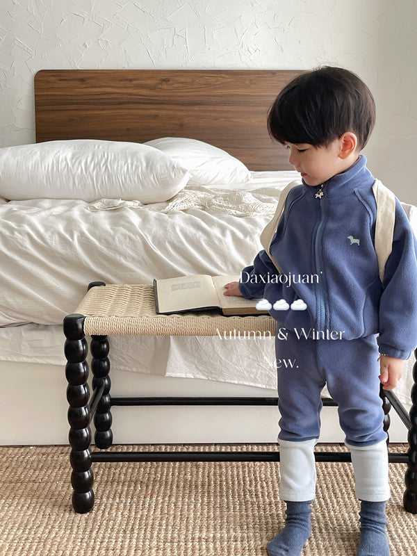 Ensemble polaire à fermeture éclair DXJ CozyFlex pour enfants