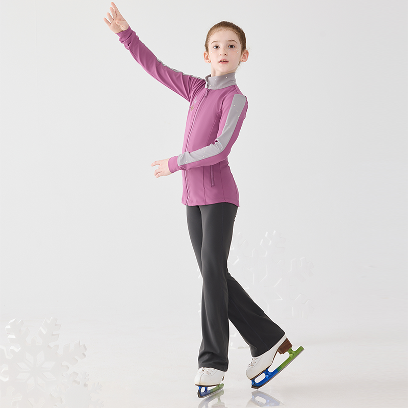 Jollybean Princess Glide Hot Diamond Figure Skating Jacket (120-160/5y-12+)