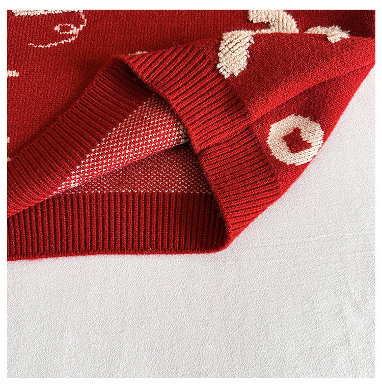 Cardigan « Bonne chance » pour le Nouvel An chinois pour enfants