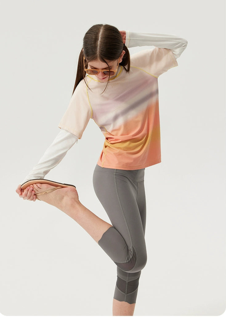 Jollybean Girls BreezeFlex Mesh Capri Leggings (120-170/ 5y-Adult)