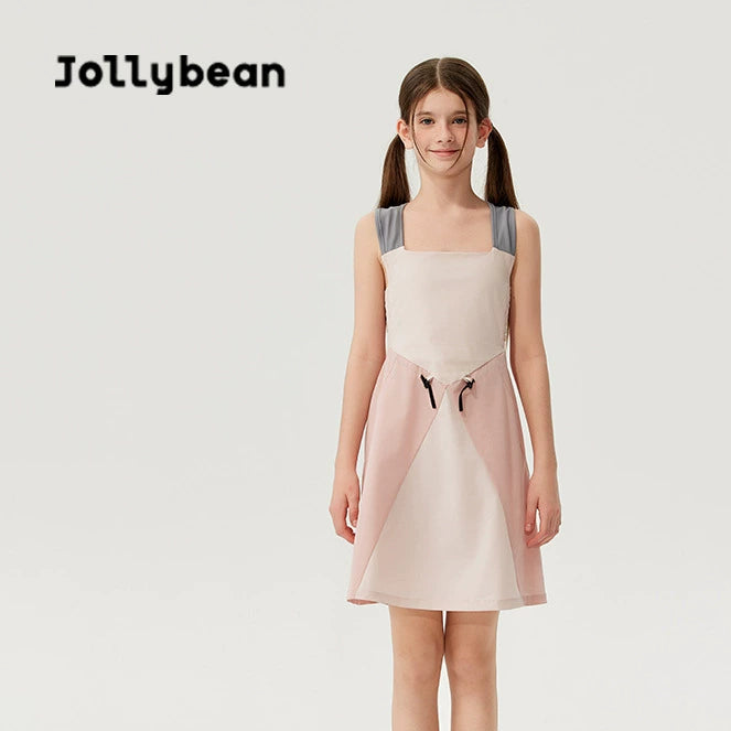 JollyBean Girls' Colorblock Dress – Wide Strap (120-170/ 5y-Adult)