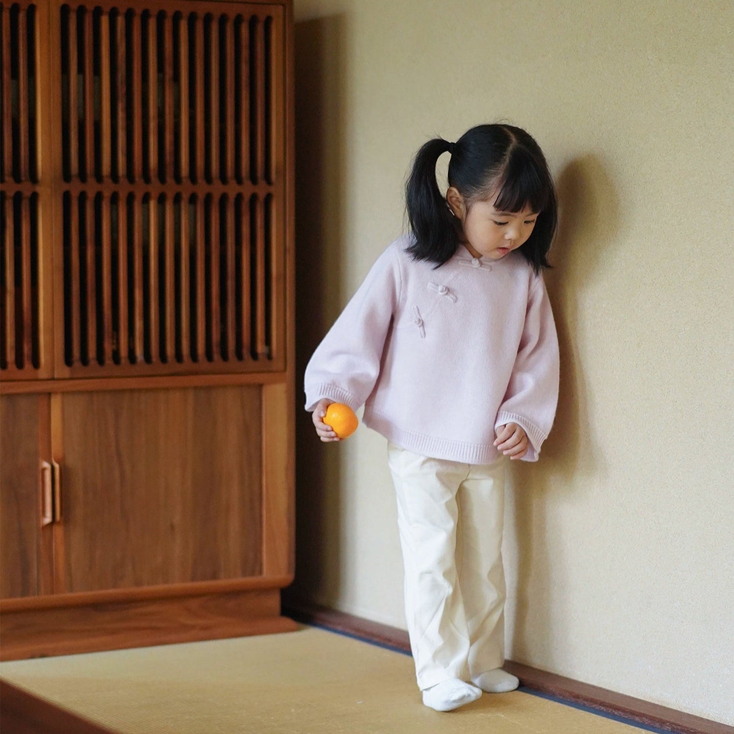 MaNa Chinese New Year Kids Soft Pink Woolen Sweater