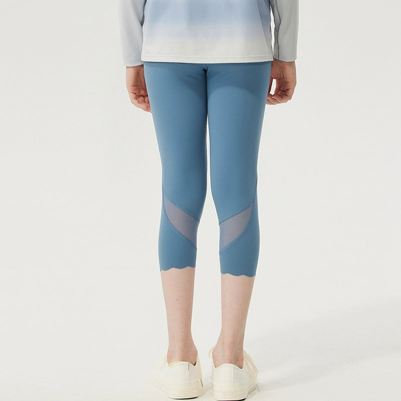 Jollybean Girls BreezeFlex Mesh Capri Leggings (120-170/ 5y-Adult)