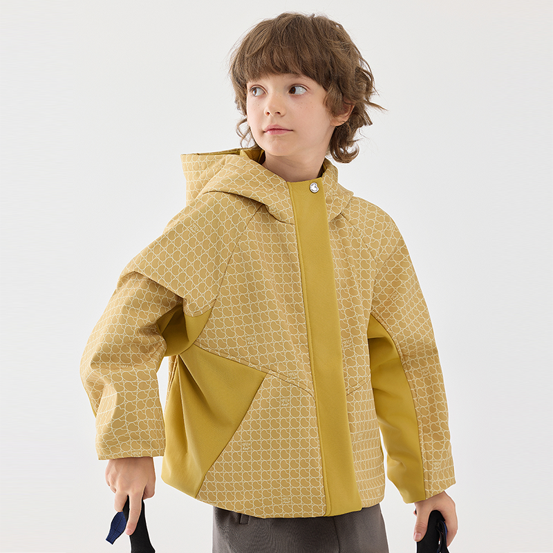 Jollybean Kids Bean Full Print Thermal Sport Soft Shell Jacket (120-170/5y-Adult)