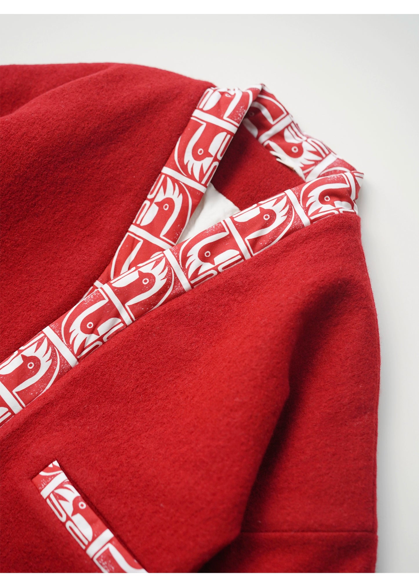 MaNa 100% Wool Chinese New Year Kids Red Jacket