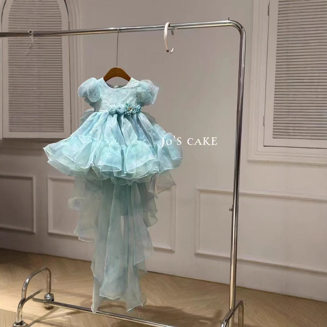 Tiramisu Girls' Aqua Garden Fairy Gown (100-150/3y-12y)