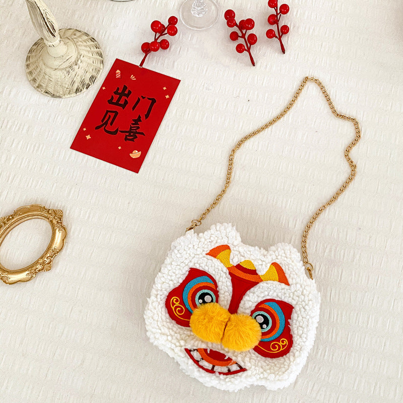 Robe pull du Nouvel An chinois Lion Dance pour filles