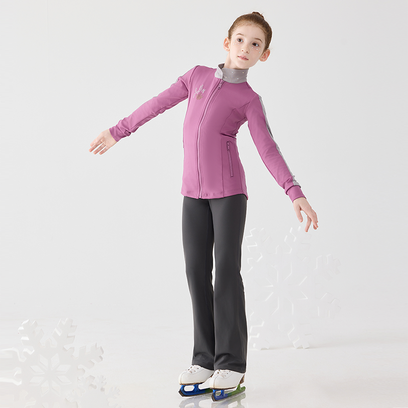 Jollybean Princess Glide Hot Diamond Figure Skating Jacket (120-160/5y-12+)
