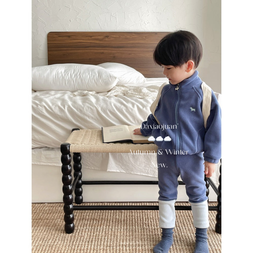Ensemble polaire à fermeture éclair DXJ CozyFlex pour enfants