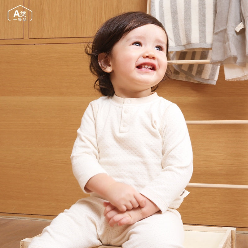 Chemise boutonnée en coton biologique pour bébé et tout-petit ANNIEWIN