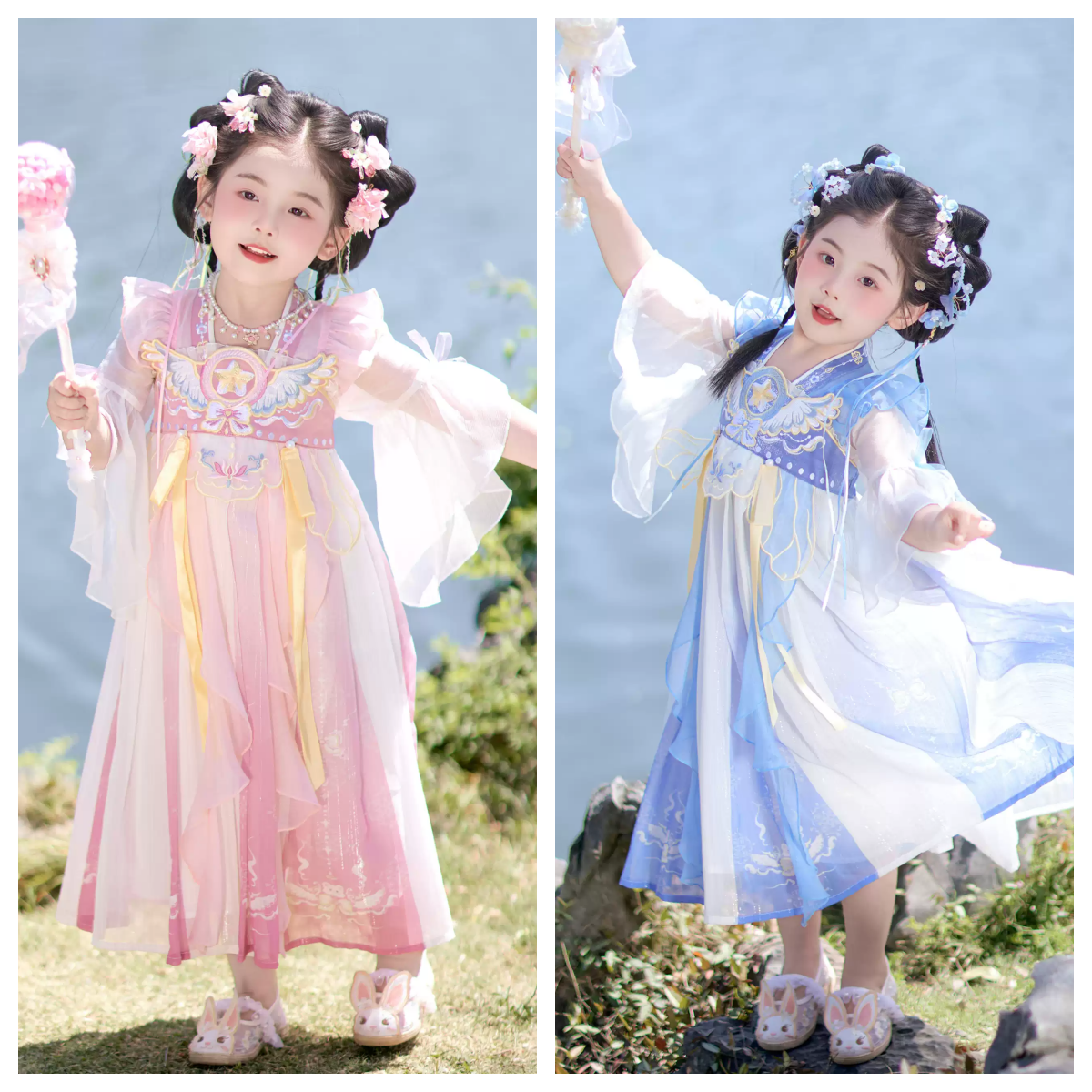 JXGX Summer Girl Starlight Guardian Princess Hanfu Dress ---YueYe