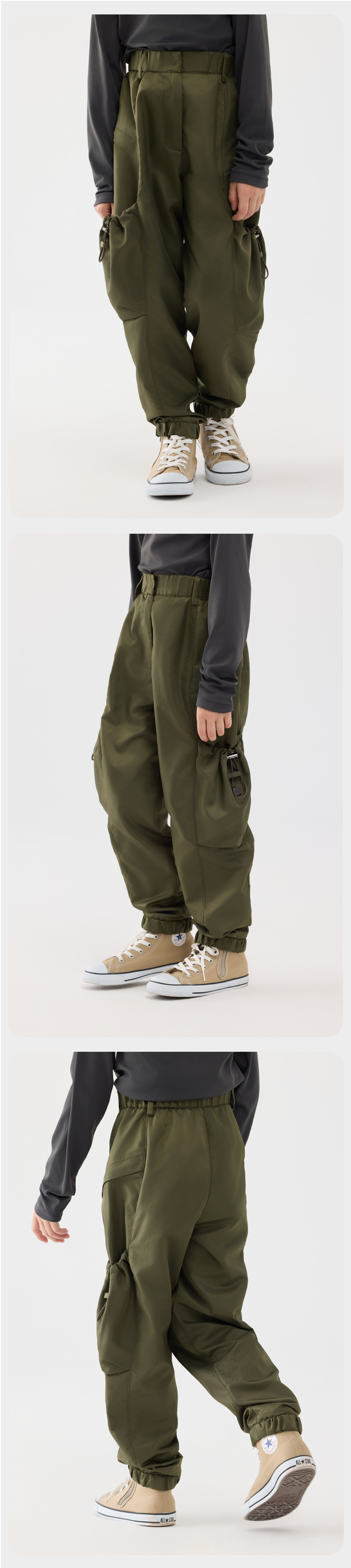 Jollybean ExplorerFlex Kids' Multi-Pocket Cargo Pants (120-170/5y-Adult)