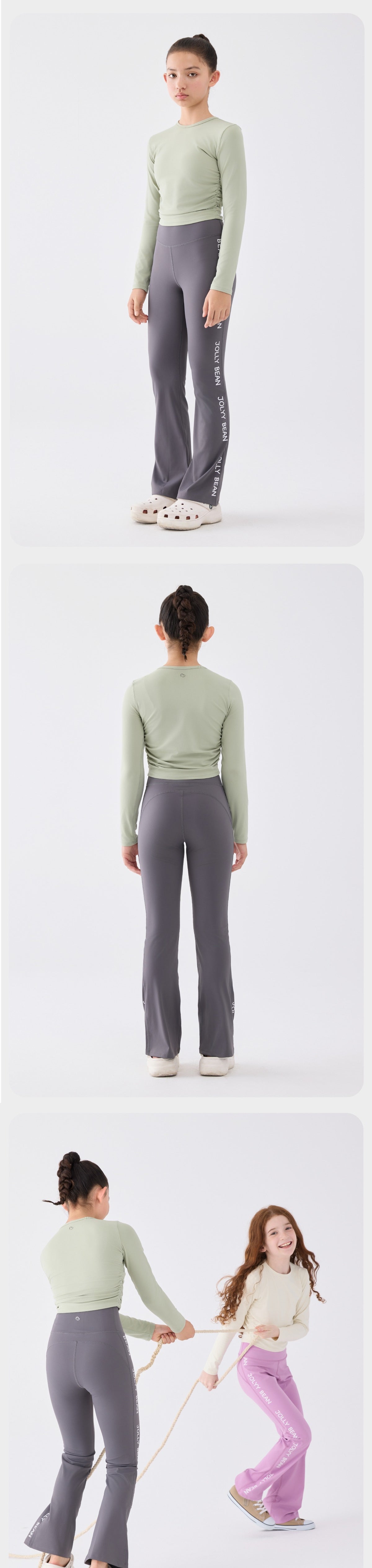 Jollybean FlexFlare Girls' High-Waist Flared Leggings (110-170/4y-Adult)