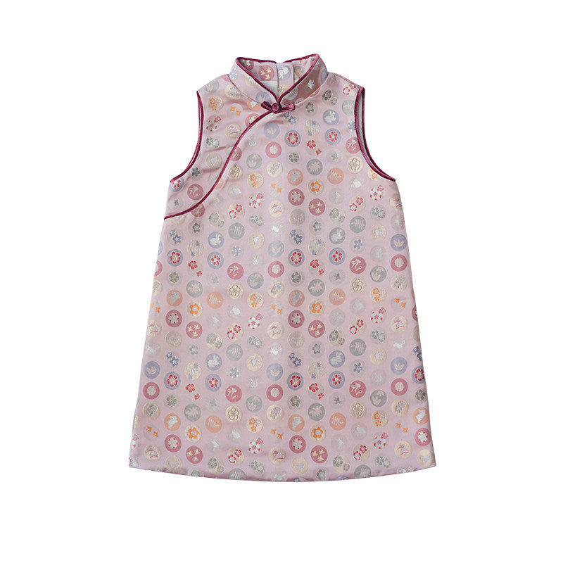 Manna Heritage Jacquard Vest Qipao Dress