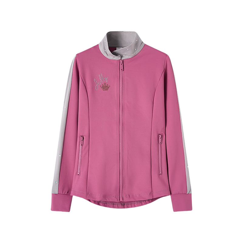 Jollybean Princess Glide Hot Diamond Figure Skating Jacket (120-160/5y-12+)