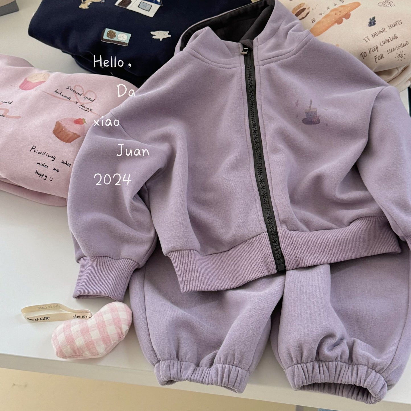 Ensemble vichy d'été pour fille DXJ Berry