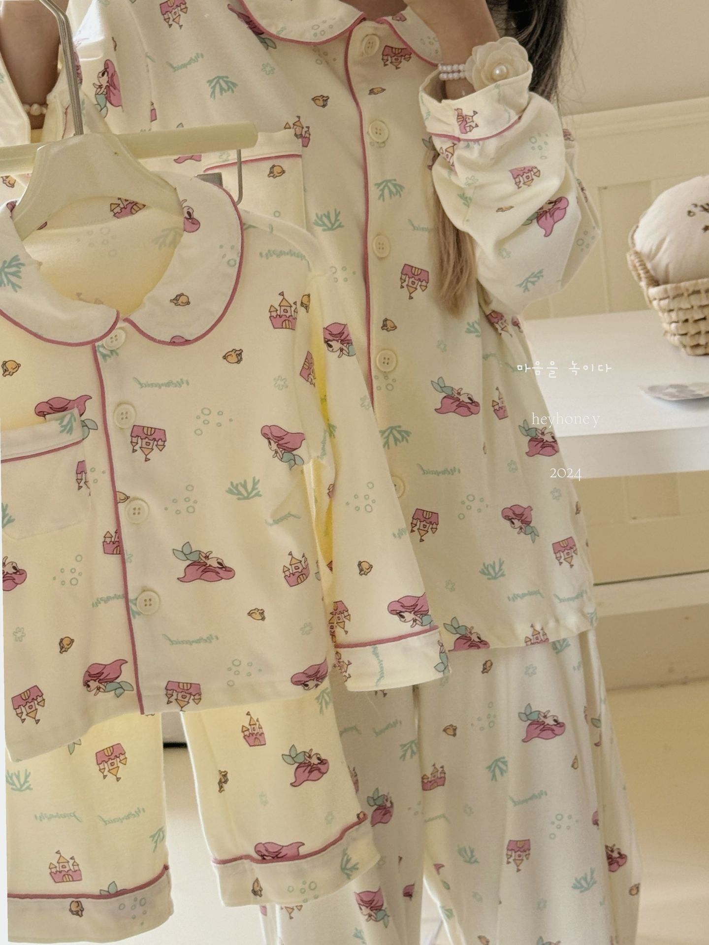 DXJ Family-Matching Carton Cotton Pyjamas Set