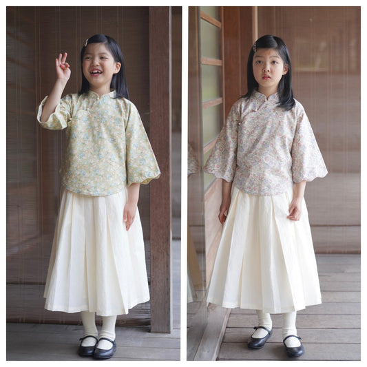 MaNa Girls Spring Blossom Cotton Blouse