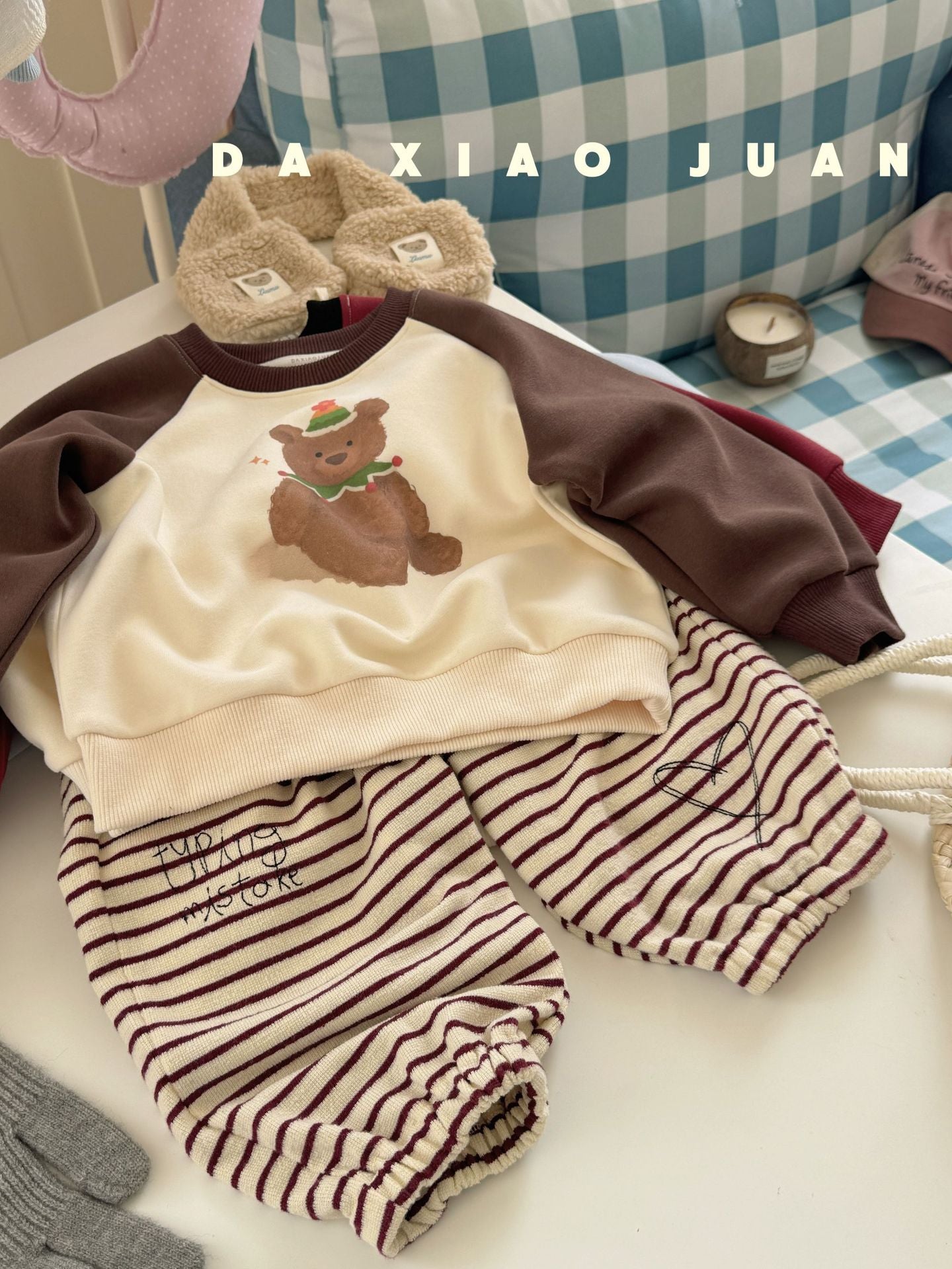 Ensemble vichy d'été pour fille DXJ Berry