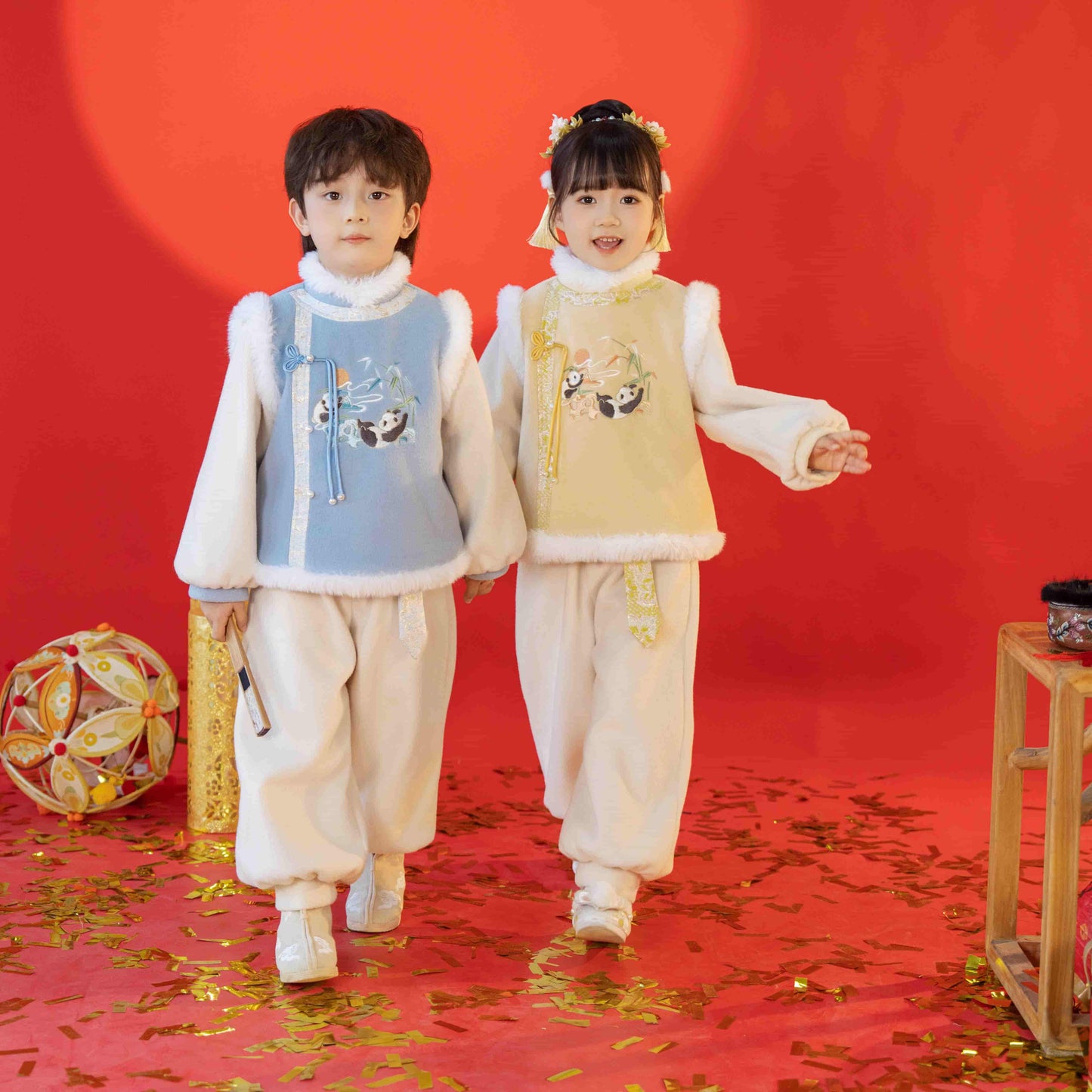 JXGX-Chinese New Year Panda Unisex set --Daicheng