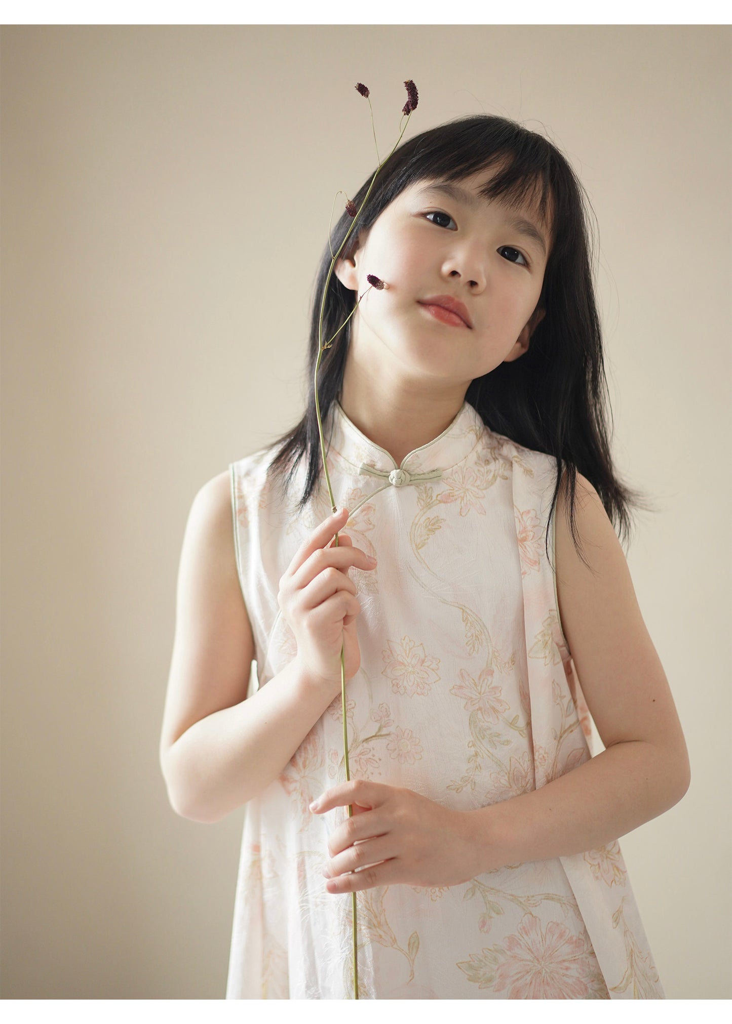 Manna Whisper Bloom Sleeveless Qipao Dress