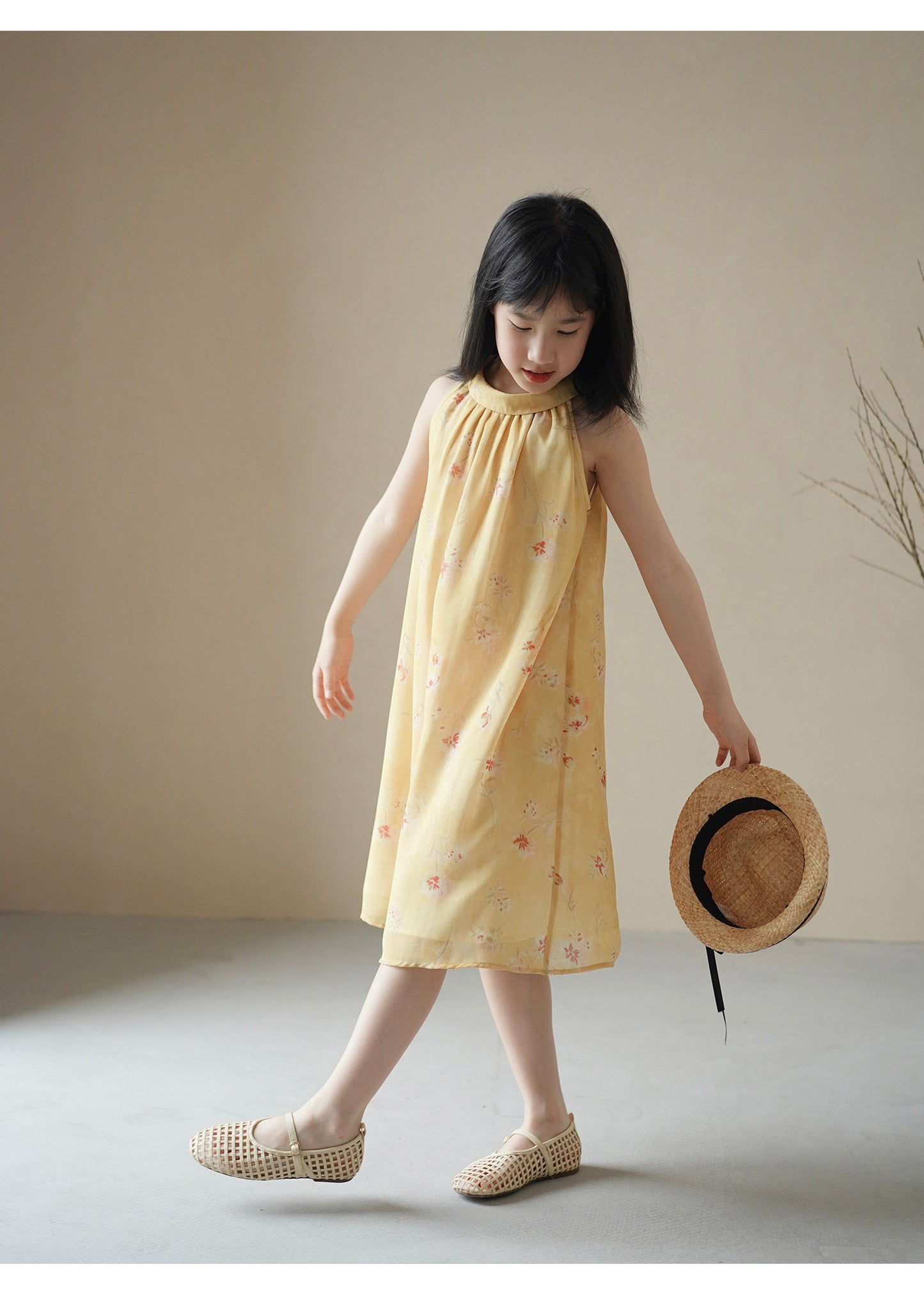 Mana Girls' Buttercup Breeze Floral Dress