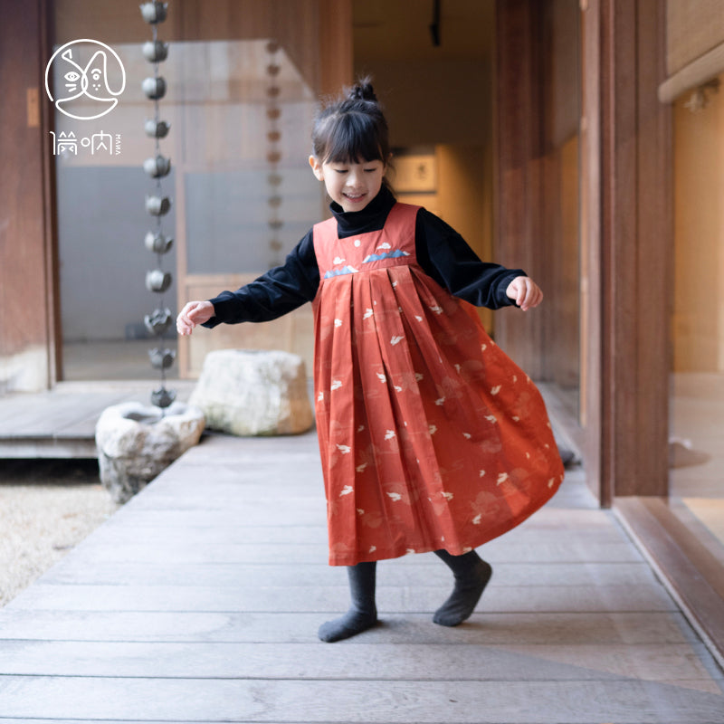 MaNa Kids Red Moon Rabbit Vest Hanfu Dress