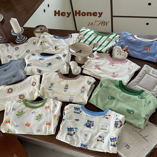 DXJ Kids Printed Home-wear Set