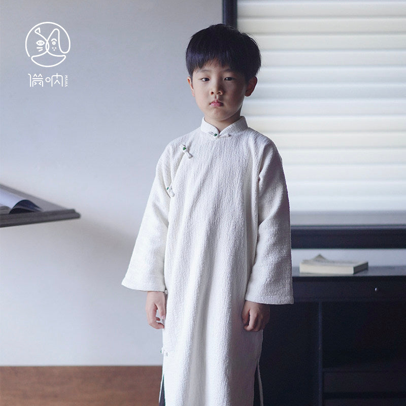 Manna Boys Ivory Scholar Changshan Set