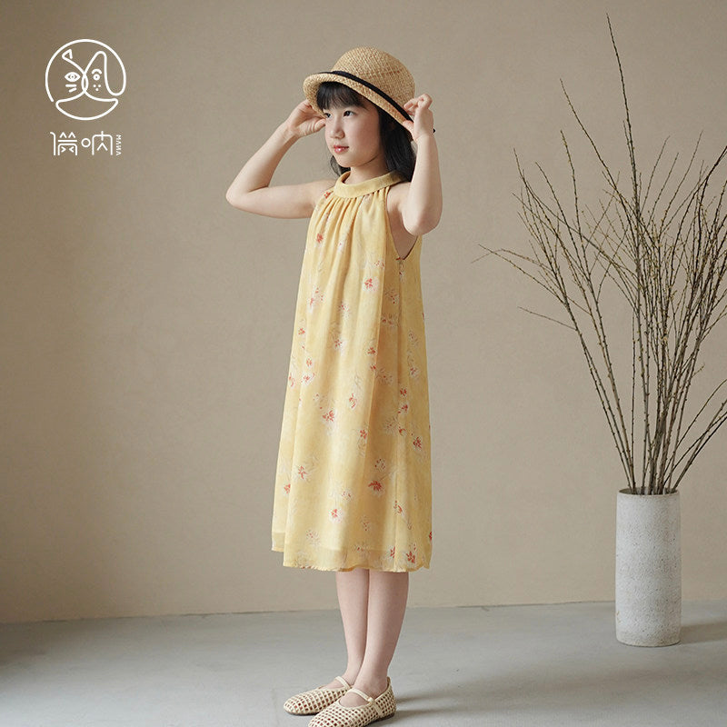 Mana Girls' Buttercup Breeze Floral Dress