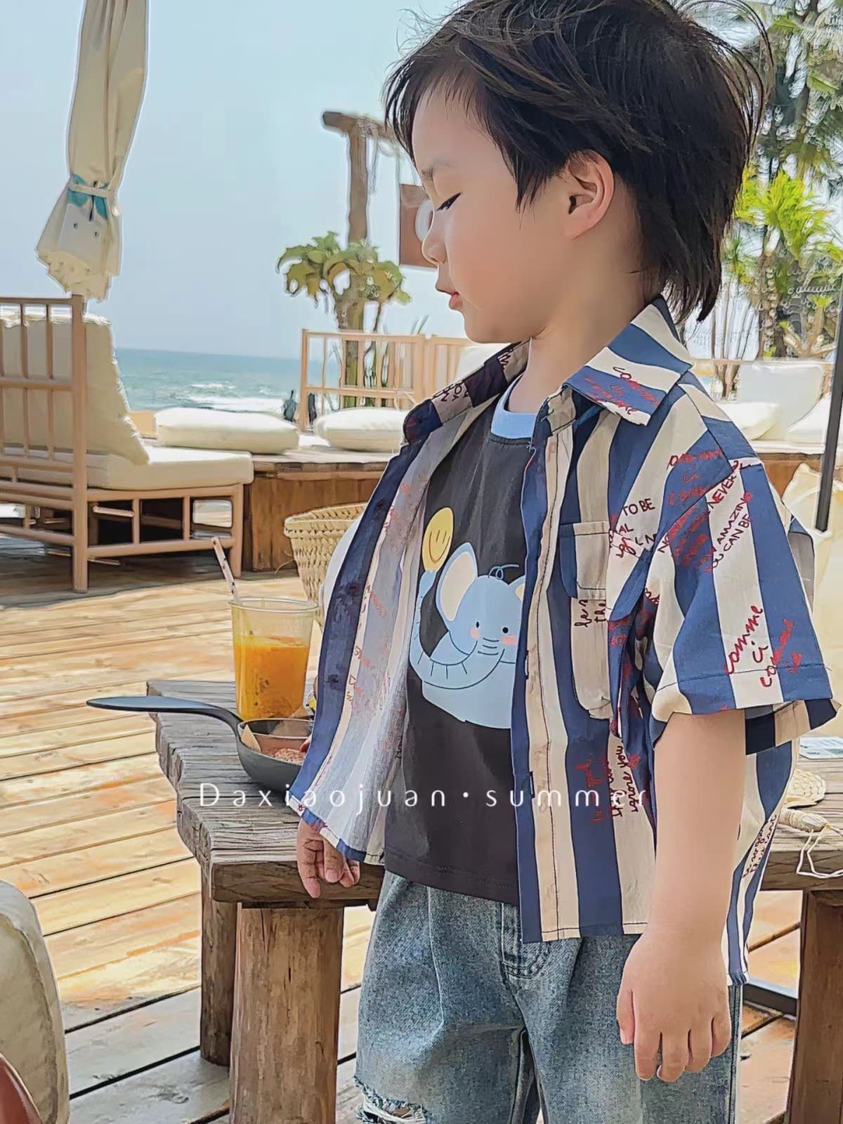 DXJ Boys Vacation Shirt