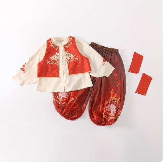 JXGX Nezha 2-Piece Kids' Set --MoTong