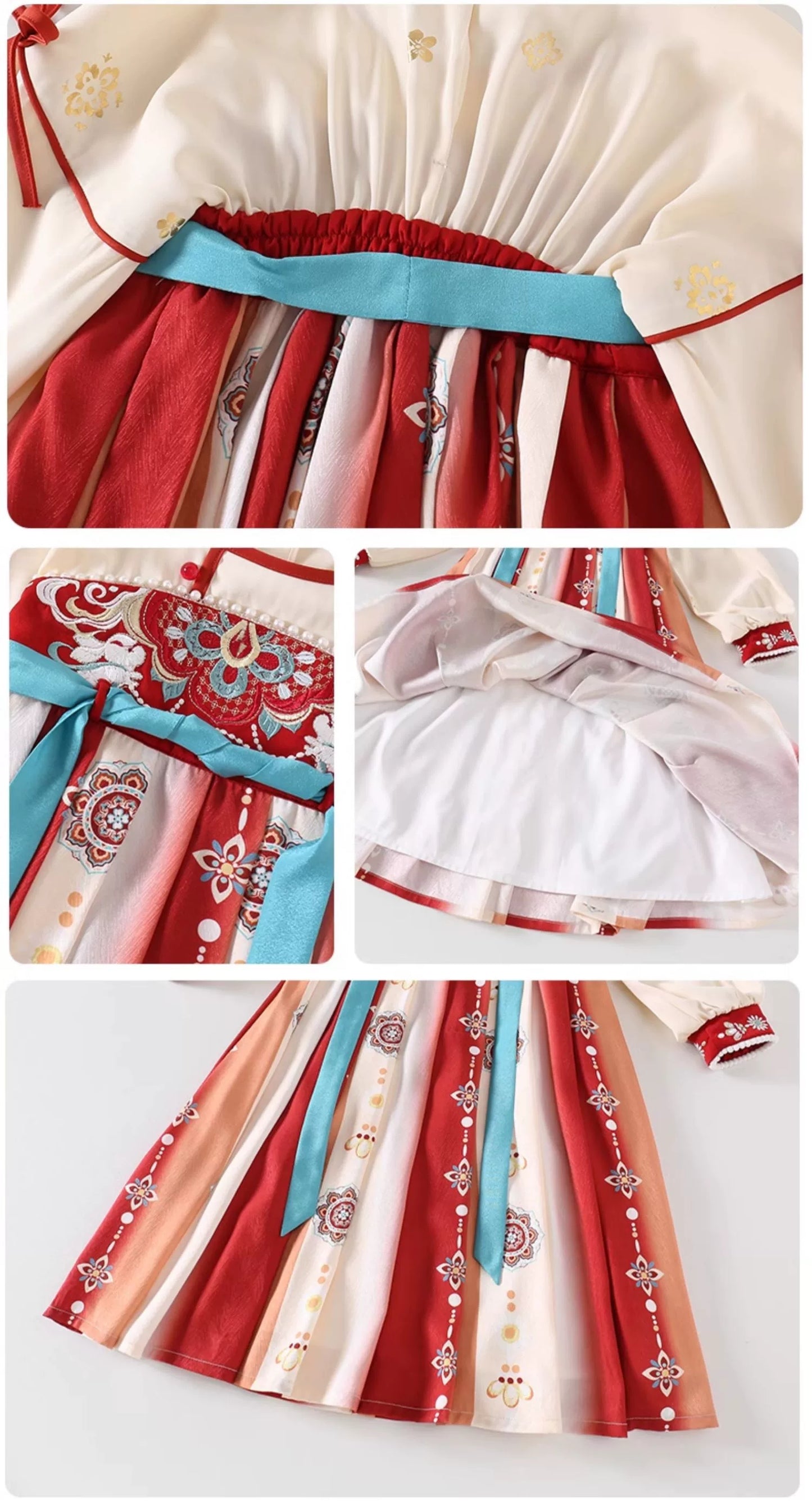 JXGX Fall/Spring Chinese New Year Girl Dress ---Qiwang