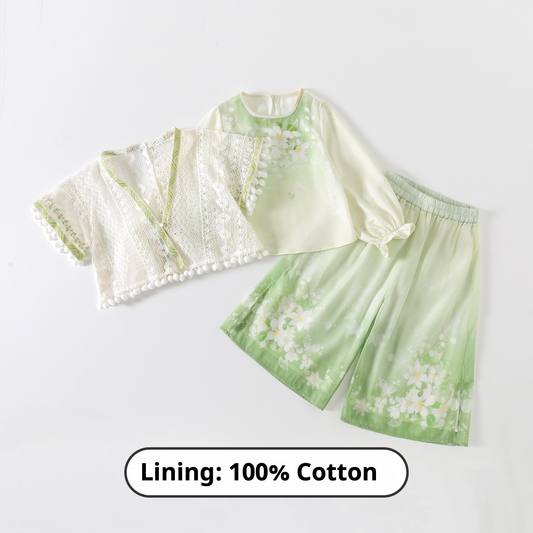 JXGX Lily Breeze 3-Piece Girl’s Set ---QingFu