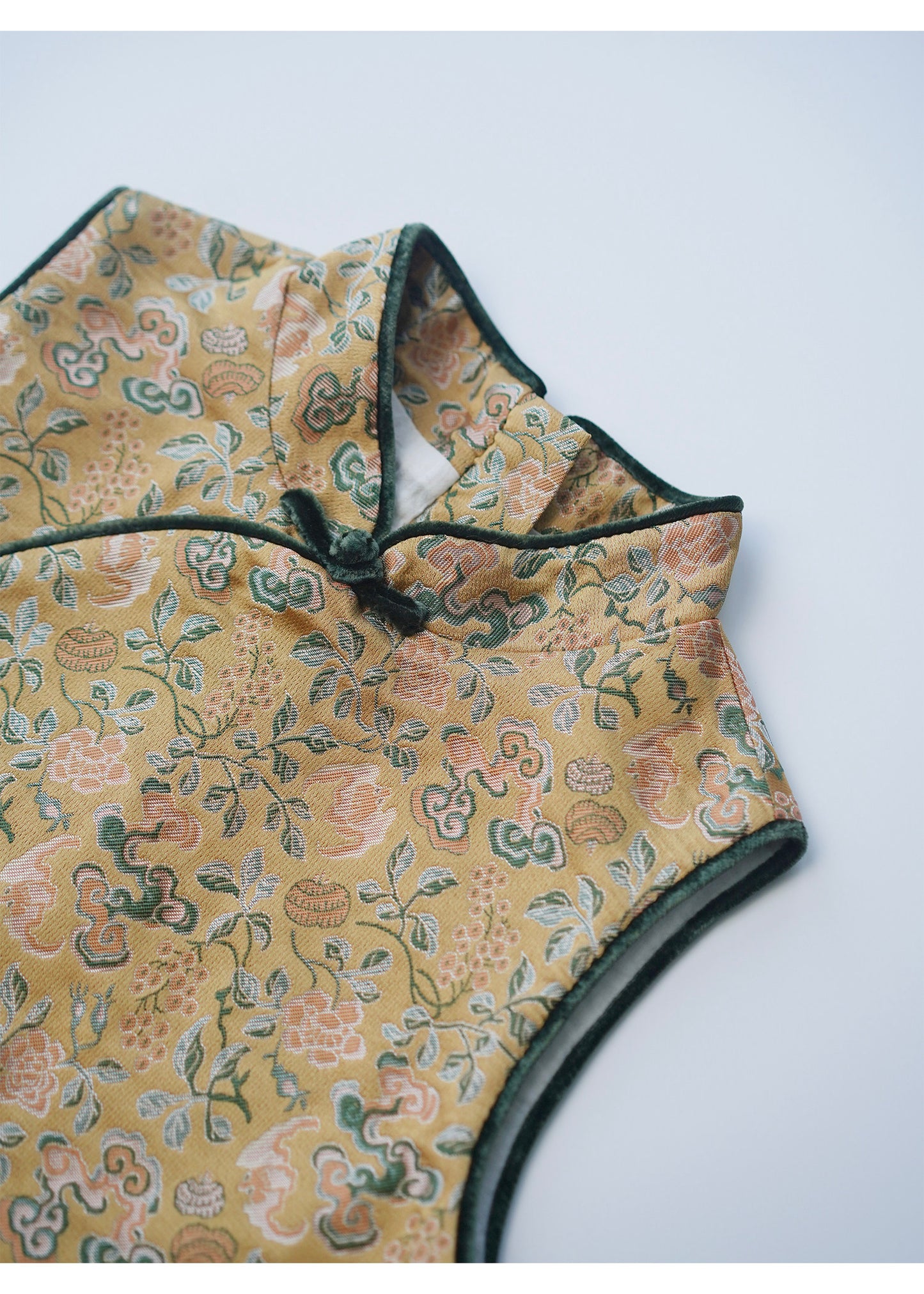 Manna Heritage Jacquard Vest Qipao Dress