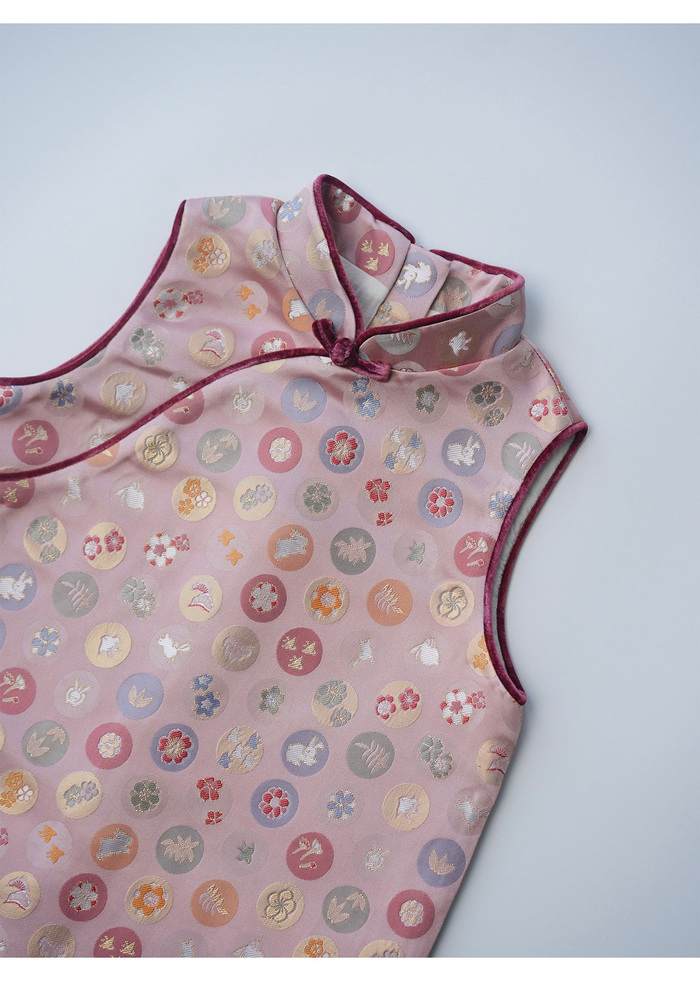 Manna Heritage Jacquard Vest Qipao Dress