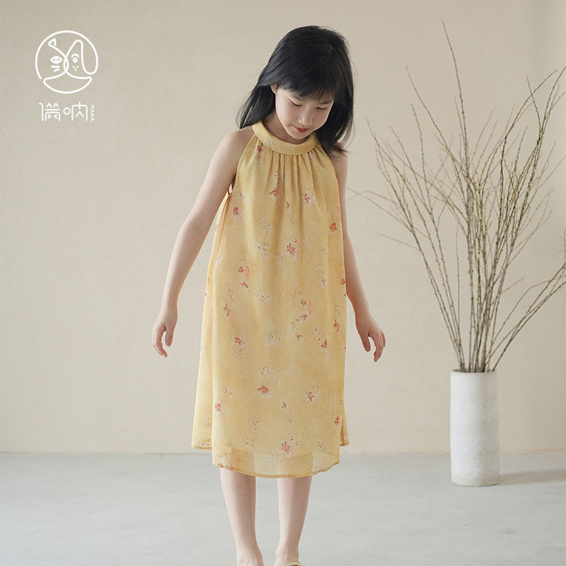 Mana Girls' Buttercup Breeze Floral Dress