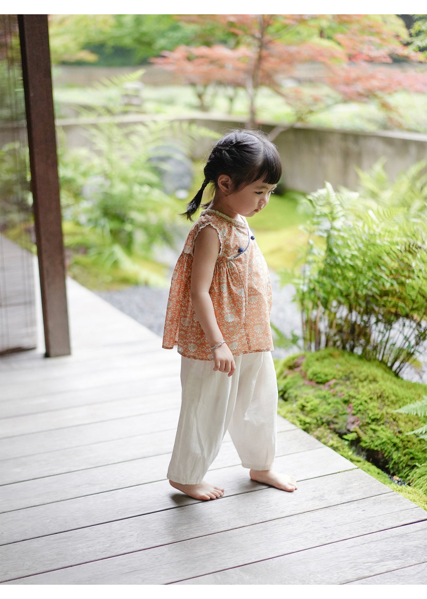 MaNa Cropped Cotton-linen White Balloon Pants